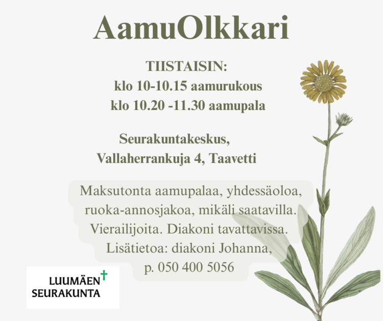AamuOlkkarin mainos