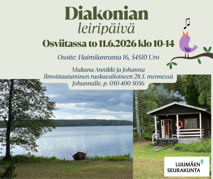 Mainos diakonian leiripäivä 11.6.2026
