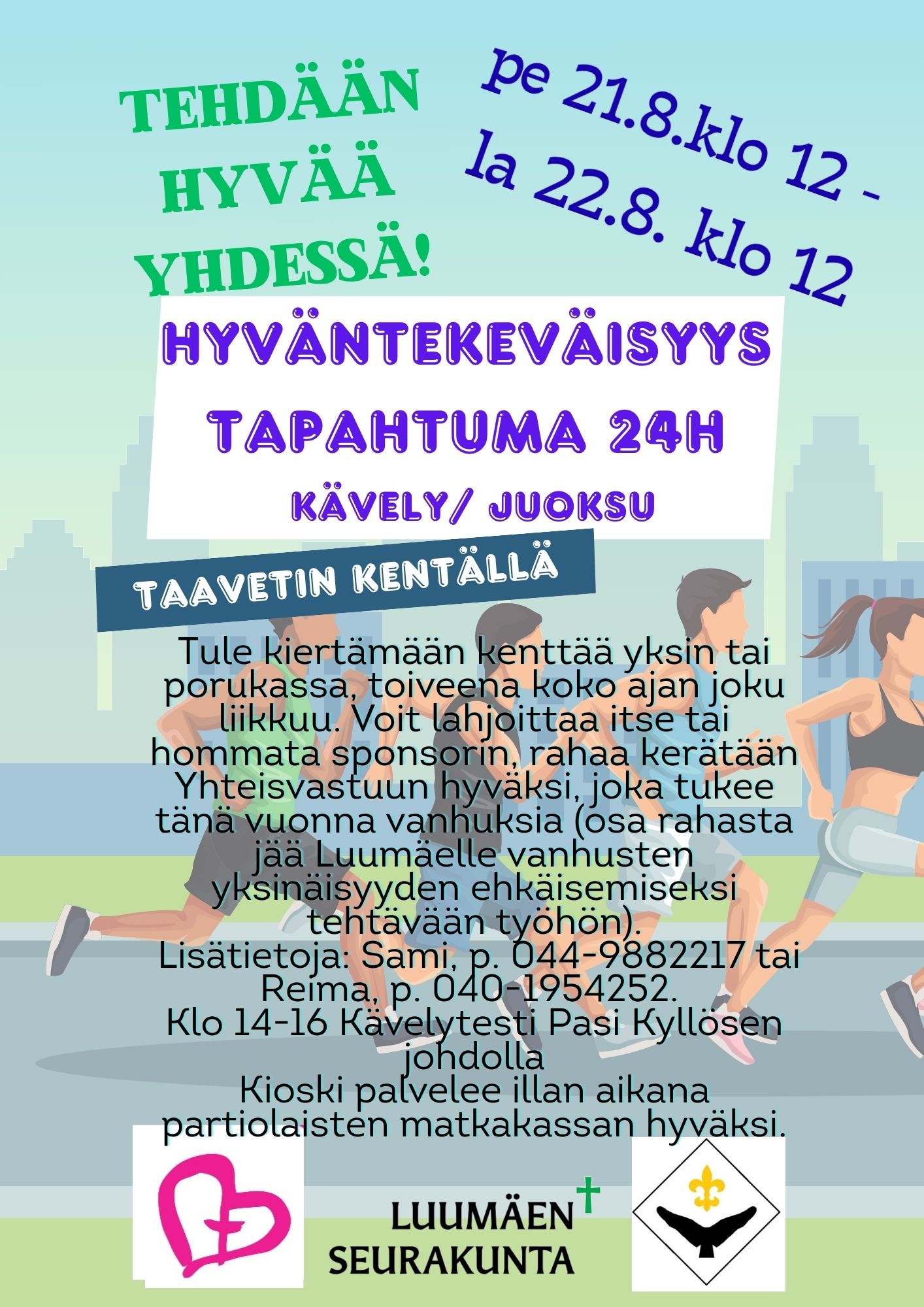 Tehdään hyvää yhdessä! 24 h kävelytapahtuma